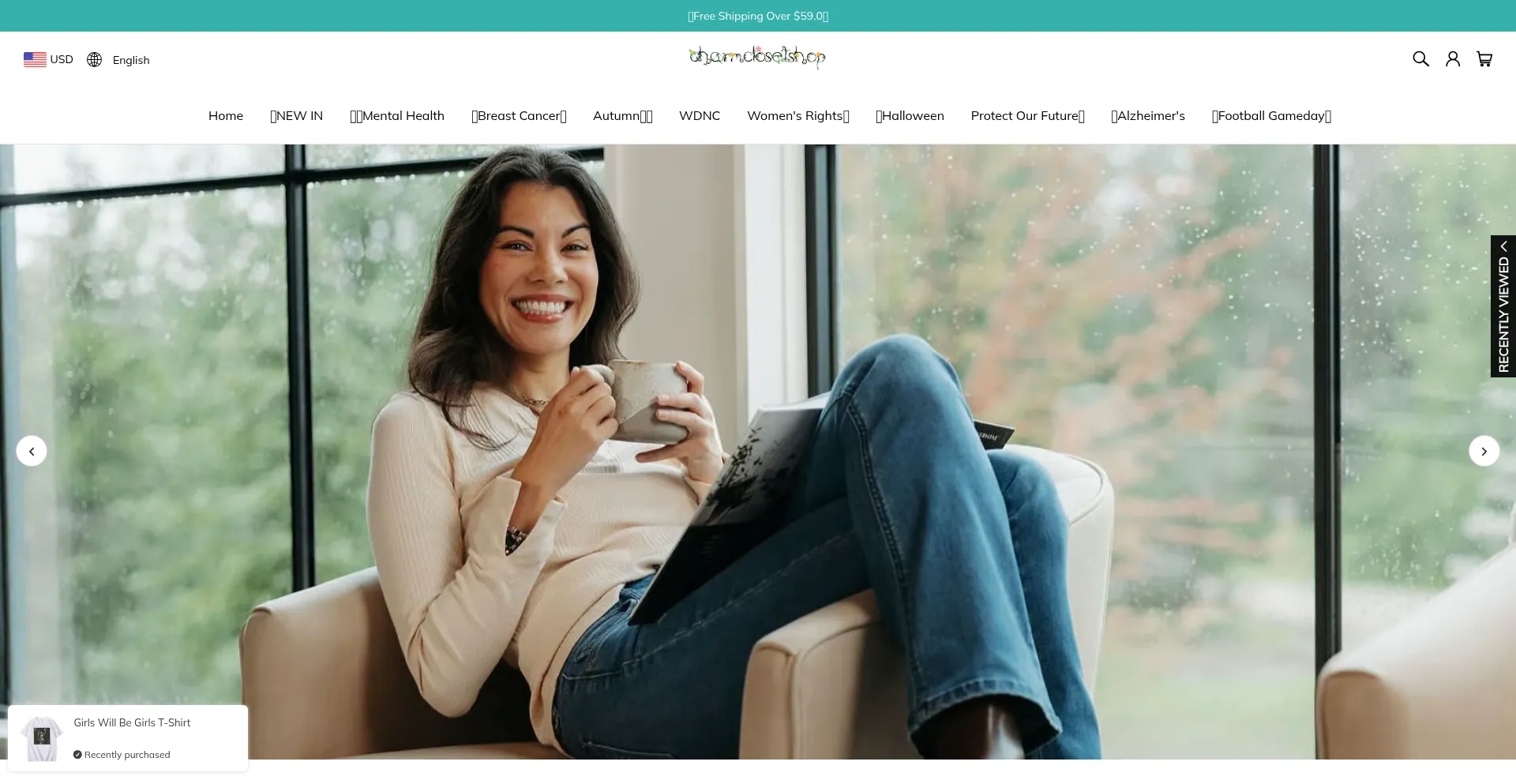 Website screenshot of Charmclosetshop.com