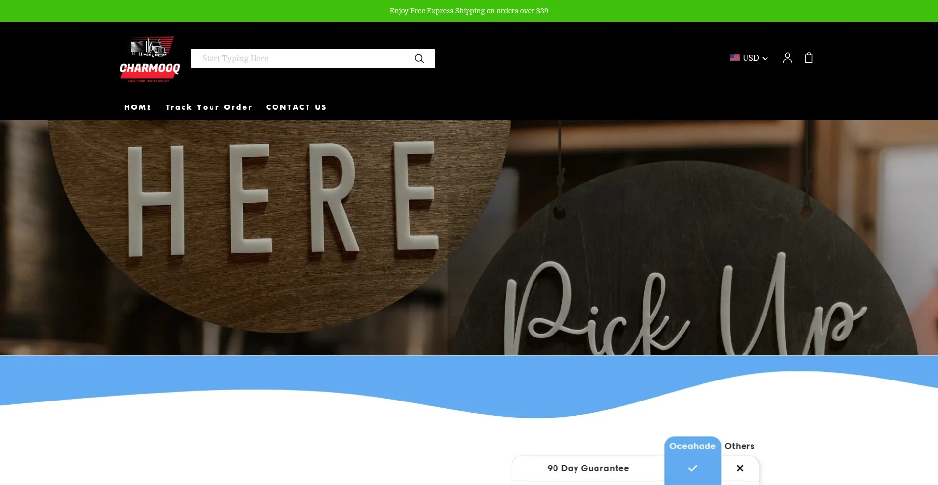 Website screenshot of Charmooq.com