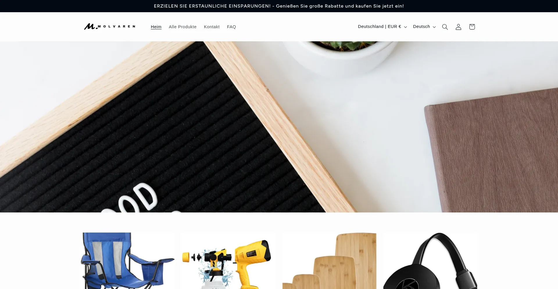 Website screenshot of Checkout.molvaren.com