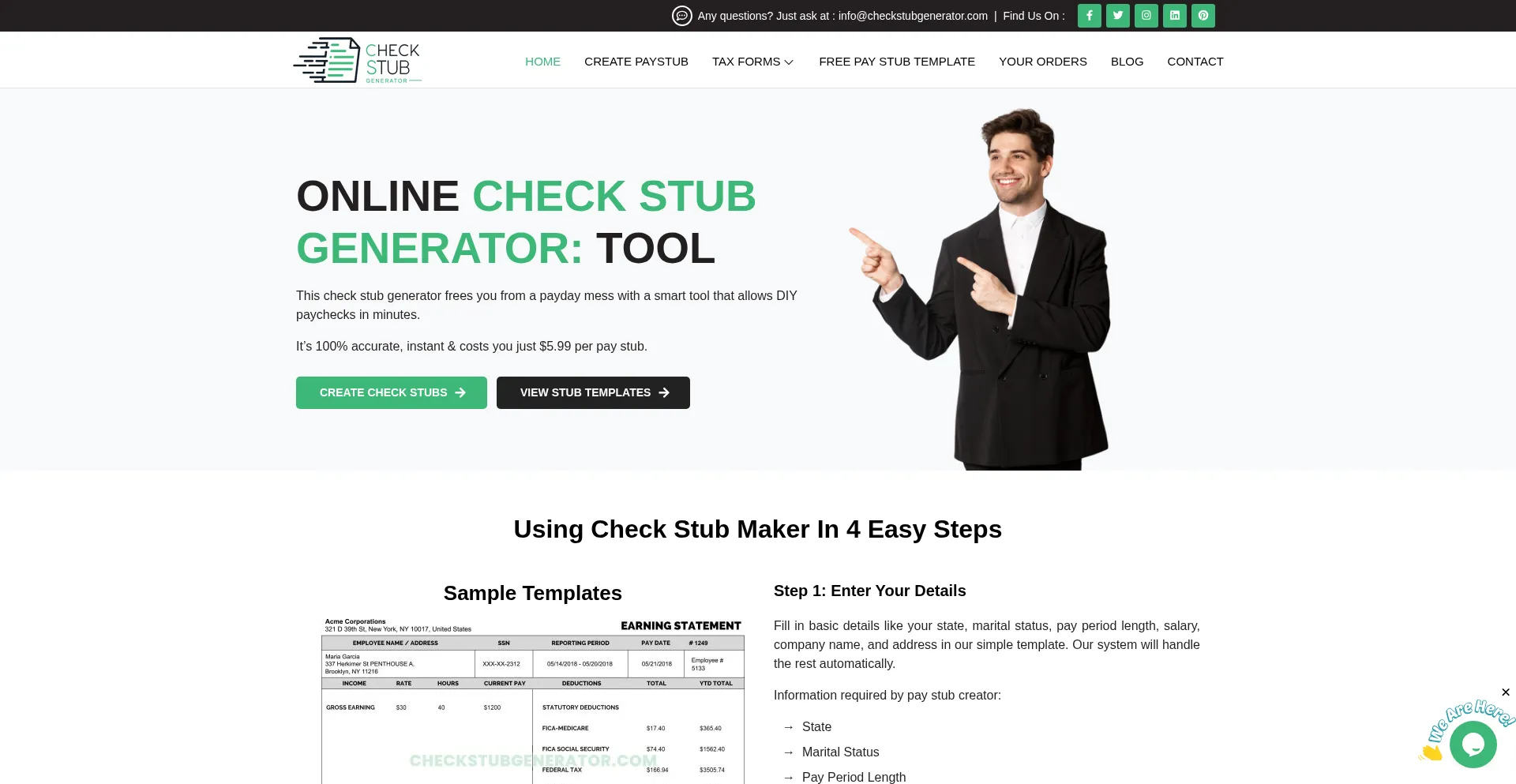 Checkstubgenerator.com