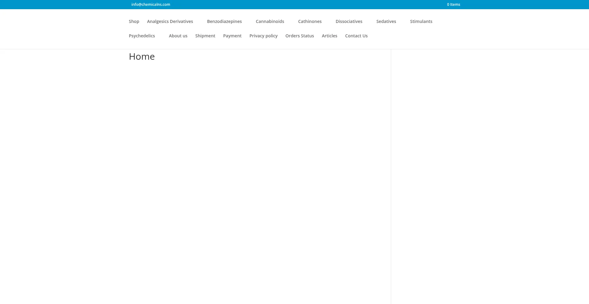 Website screenshot of Chemicalns.com