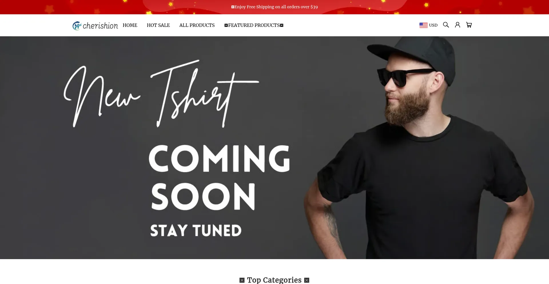 Website screenshot of Cherishion.com
