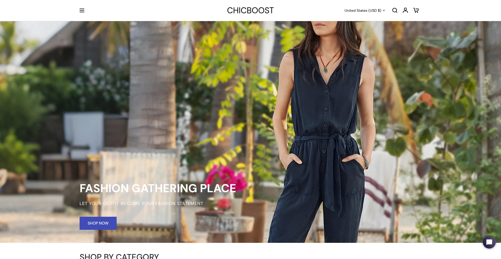 Website screenshot of Chicboost.com