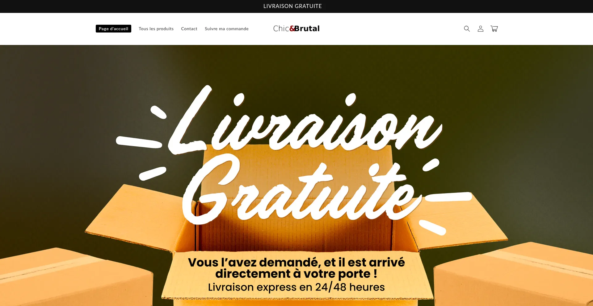 Website screenshot of Chicbrutal.com