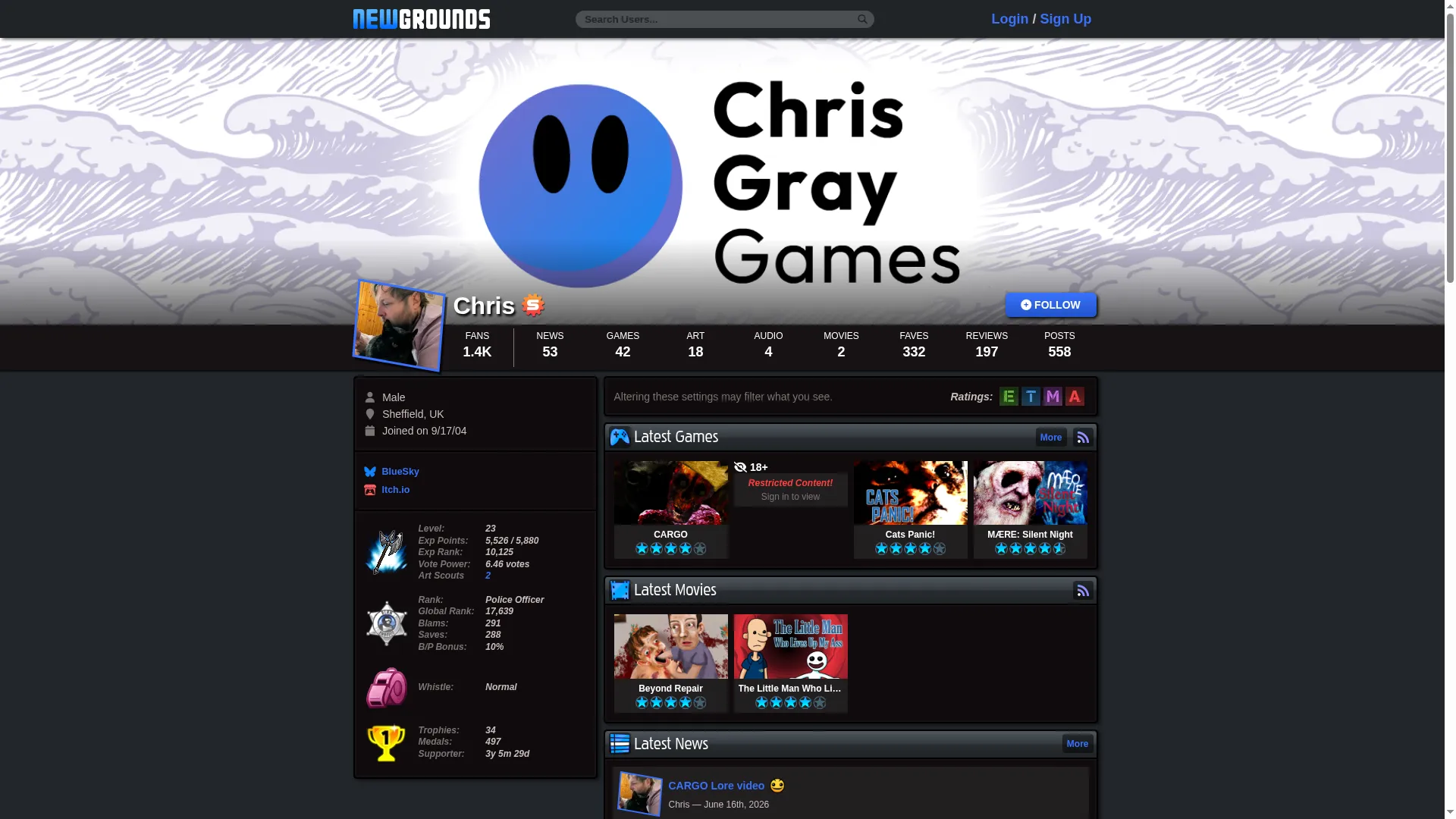 Chris.newgrounds.com