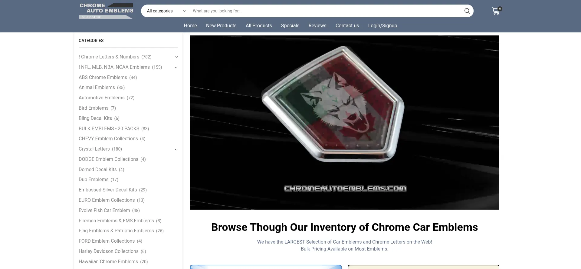 Chromeautoemblems.com