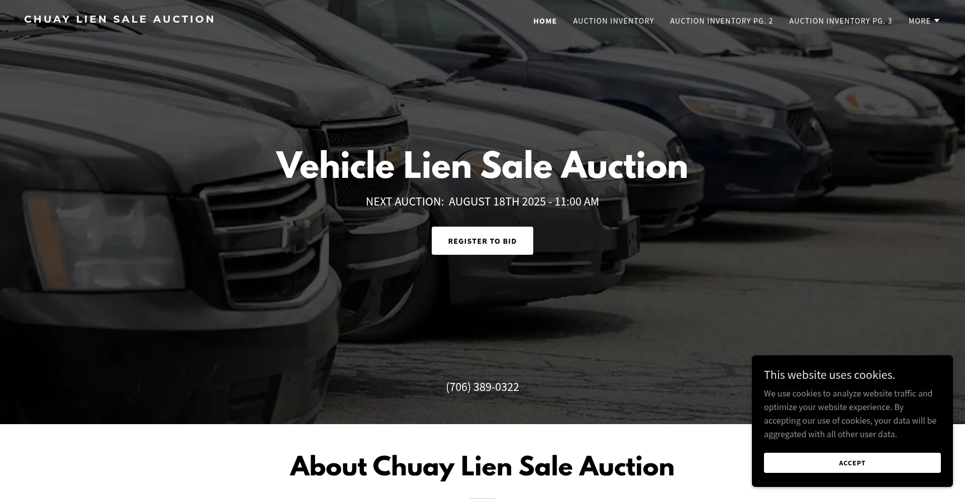Website screenshot of Chuayliensale.com