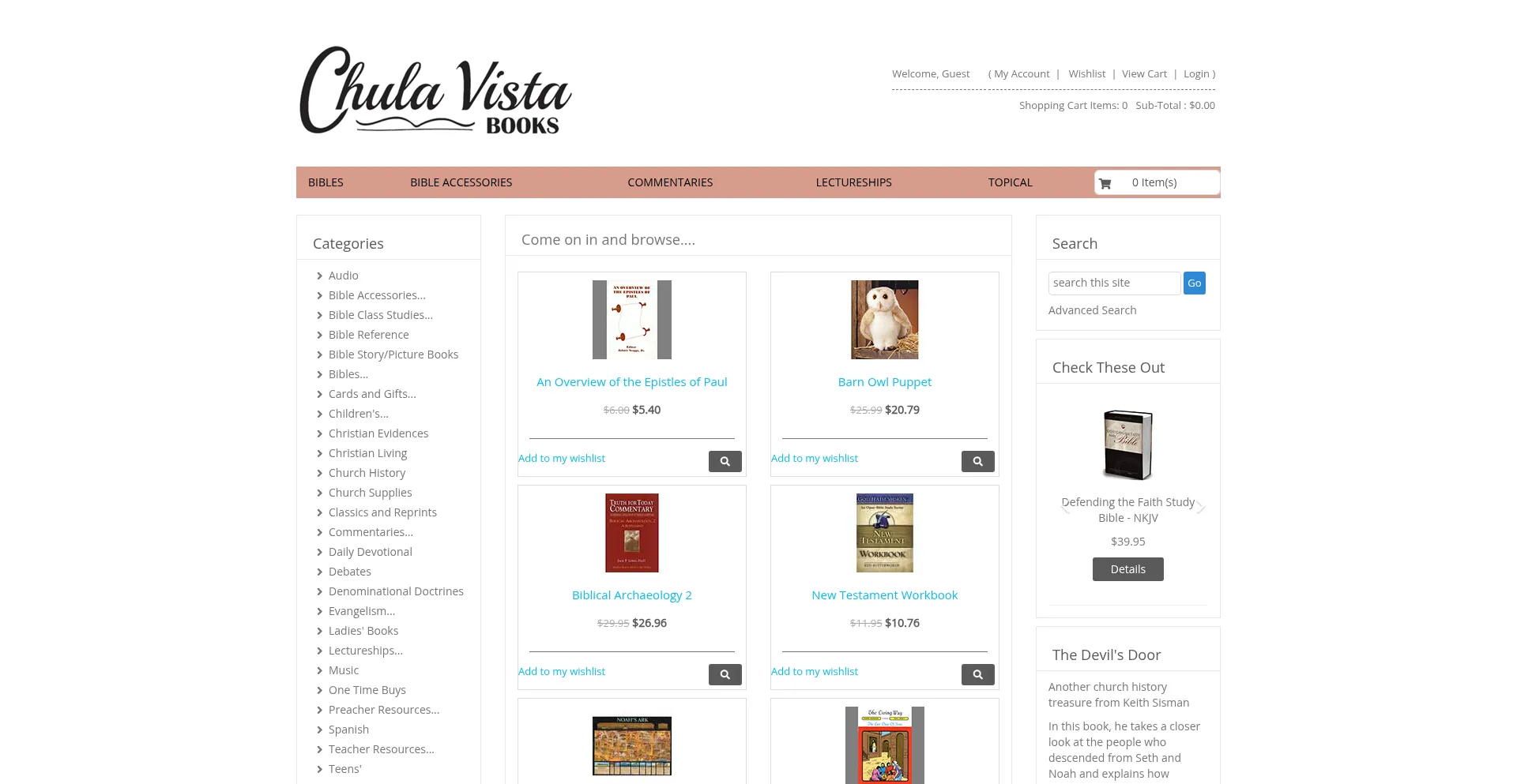 Website screenshot of Chulavistabooks.com