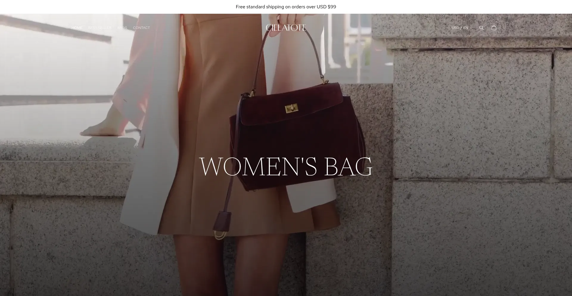 Website screenshot of Cielatote.com