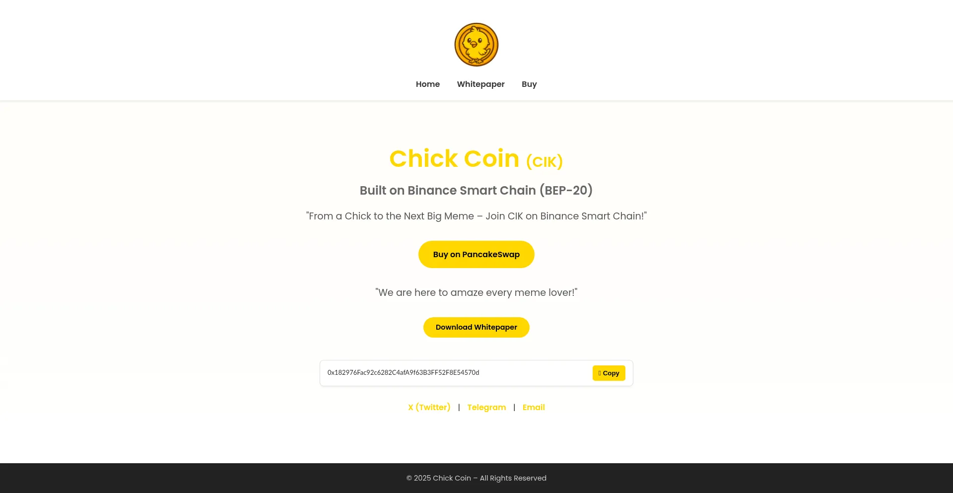 Website screenshot of Cikcoin.art
