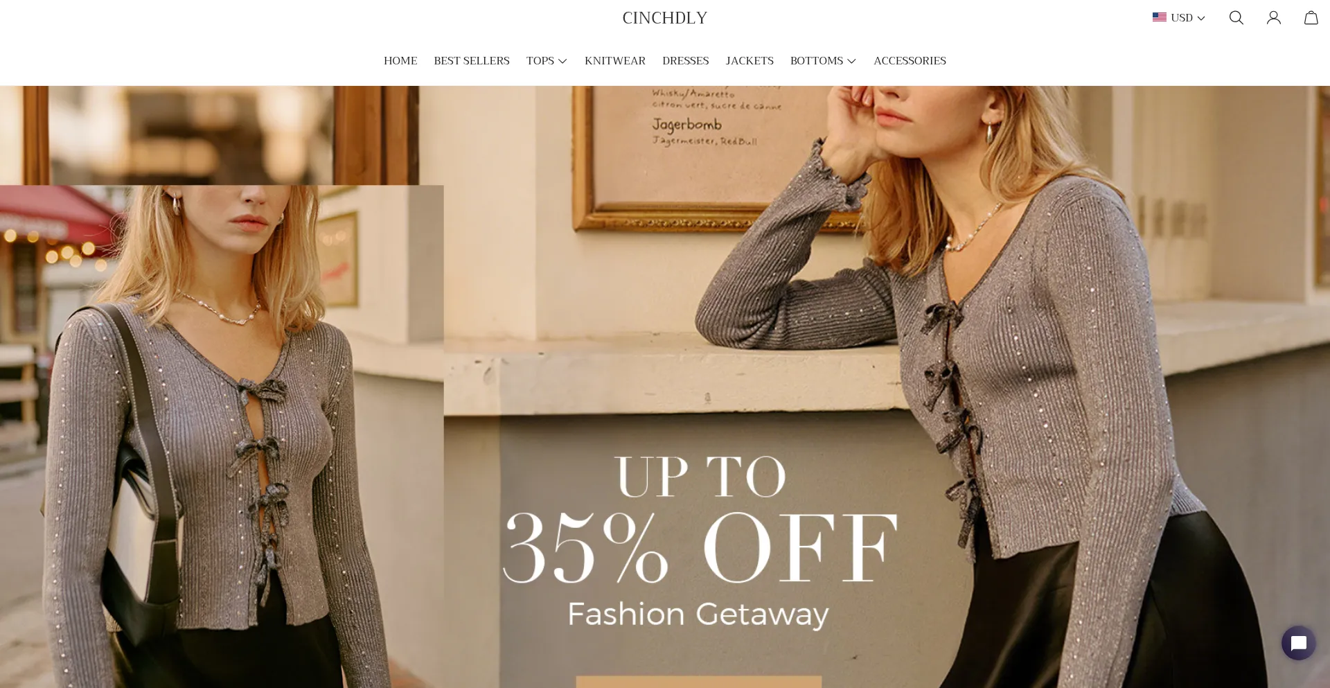 Website screenshot of Cinchdly.com