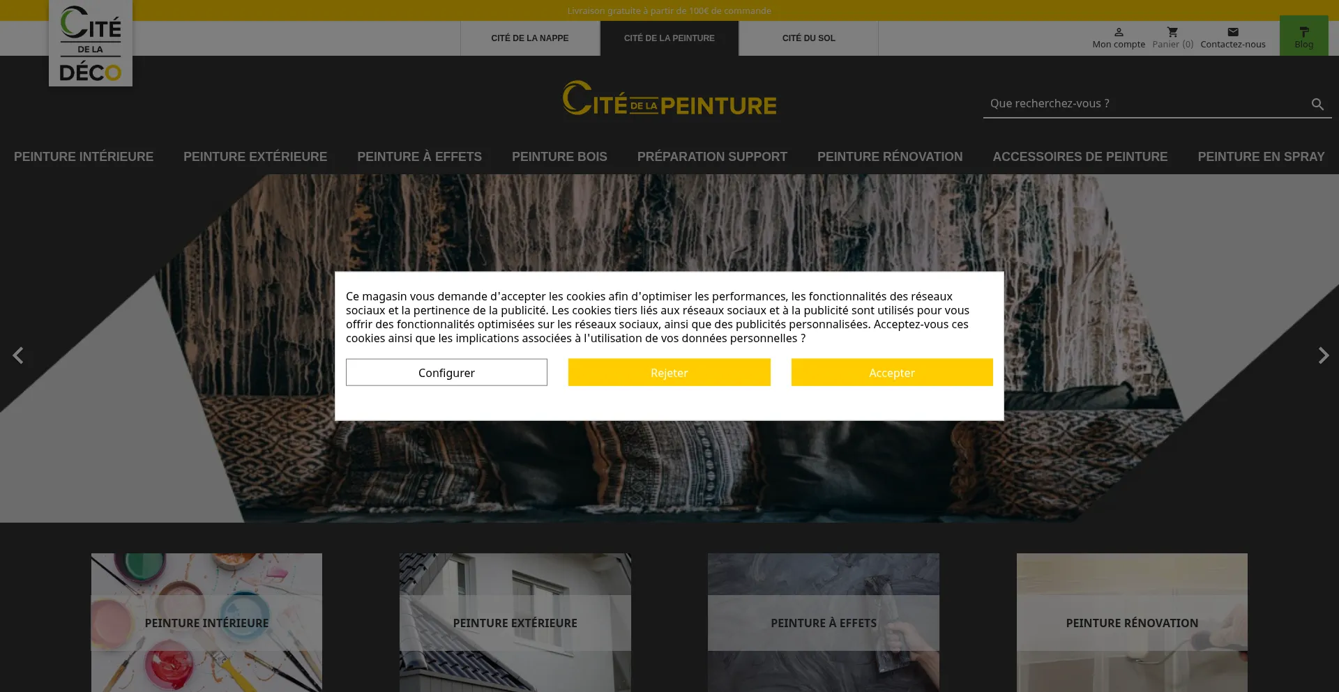 Website screenshot of Citedeladeco.fr