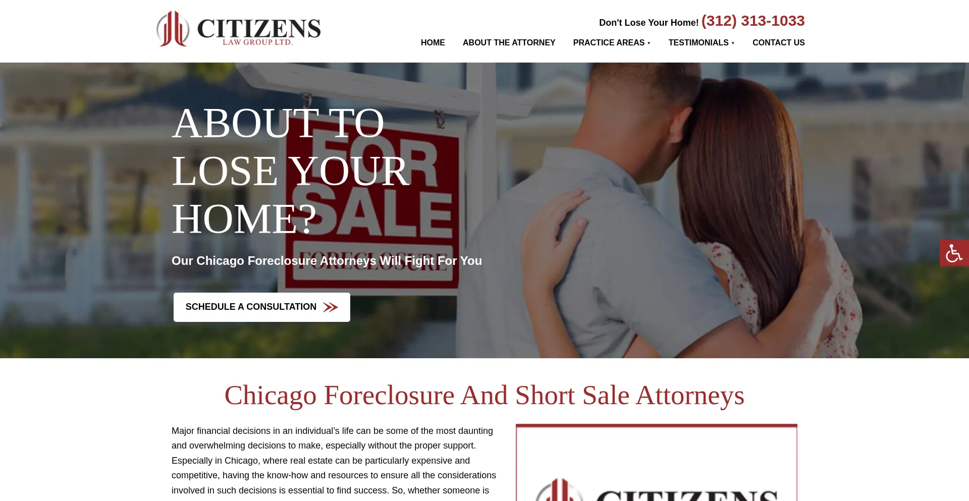 Website screenshot of Citizenslawgroup.com