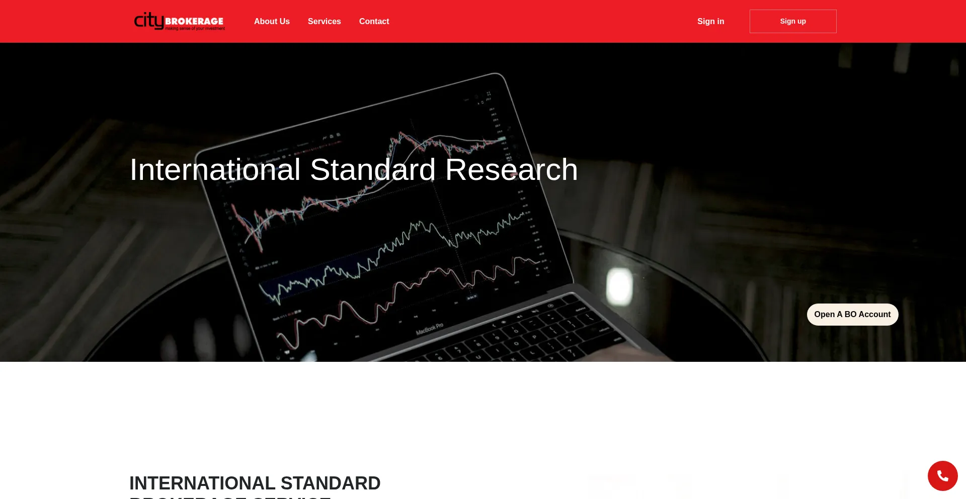 Website screenshot of Citybrokerageltd.com