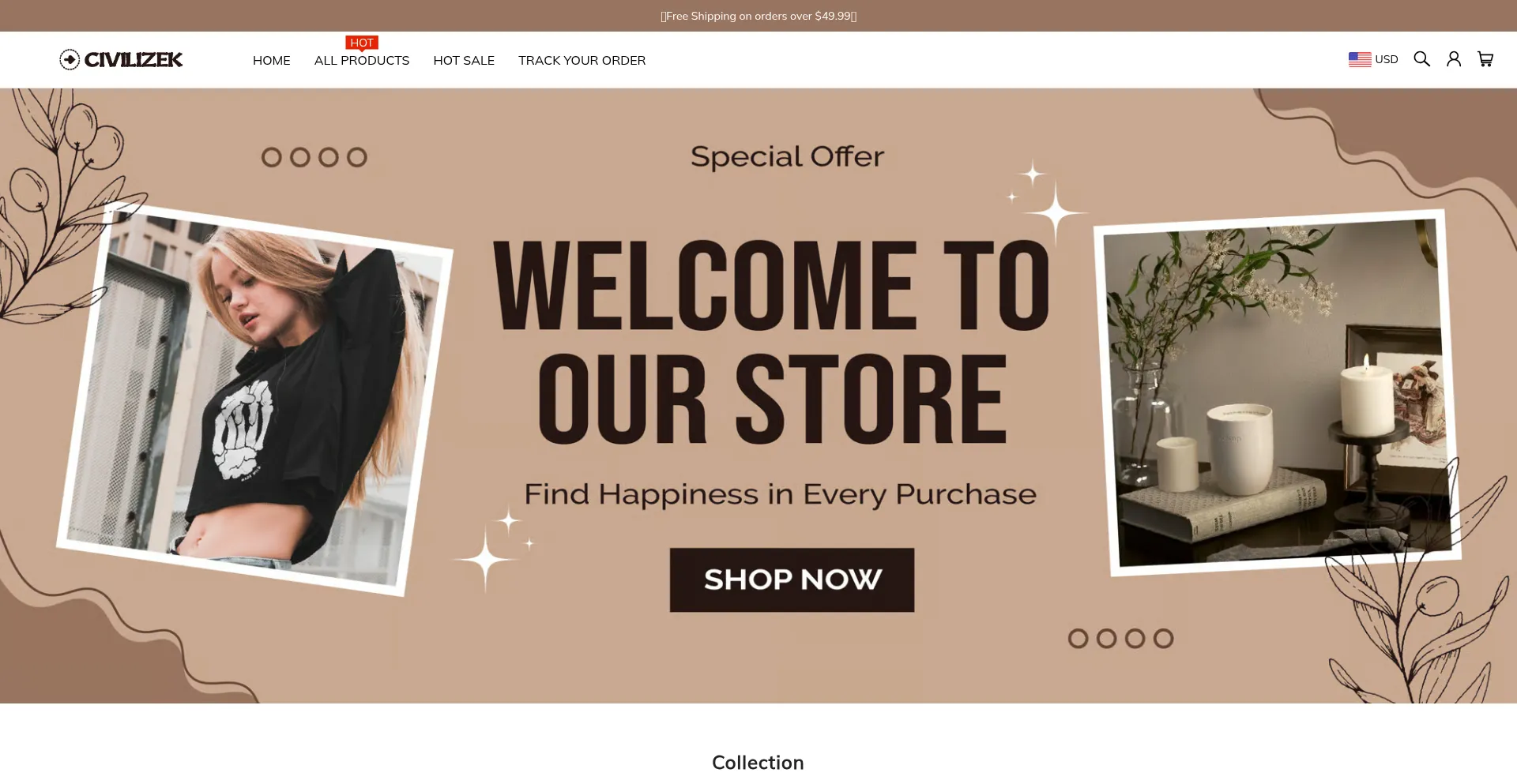 Website screenshot of Civilizek.com