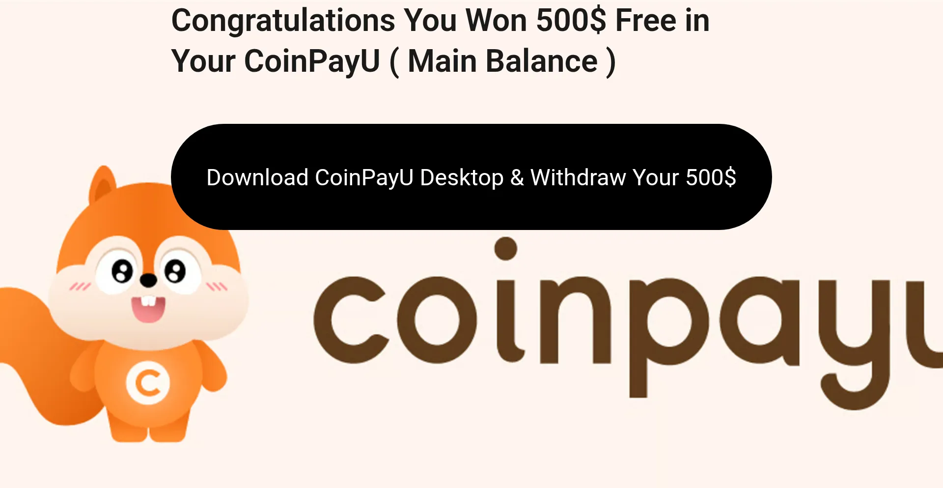 Website screenshot of Claimpayu.store