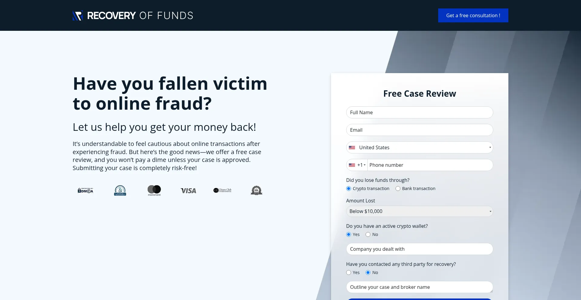 Claimyourlostfunds.com