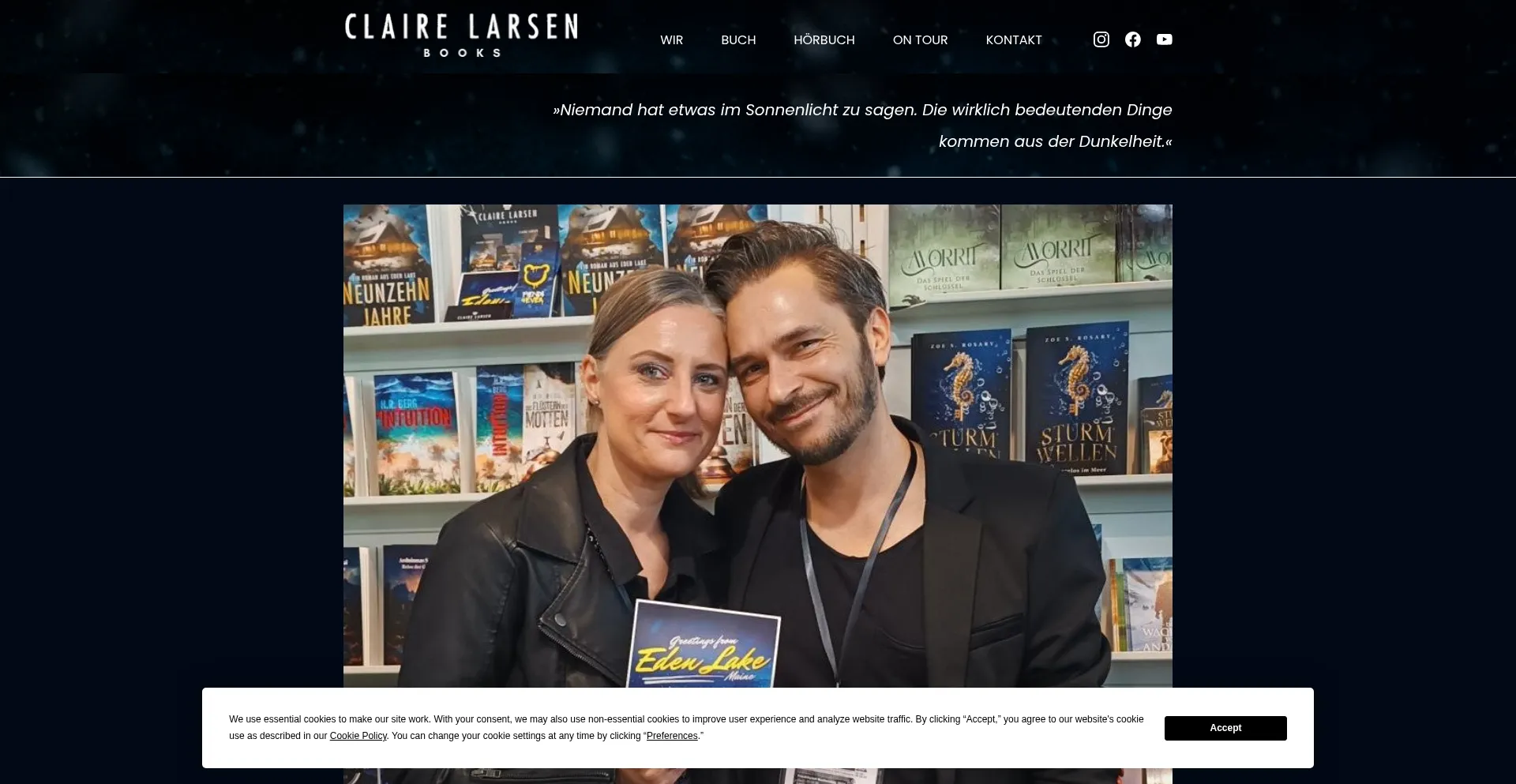 Website screenshot of Clairelarsen.de