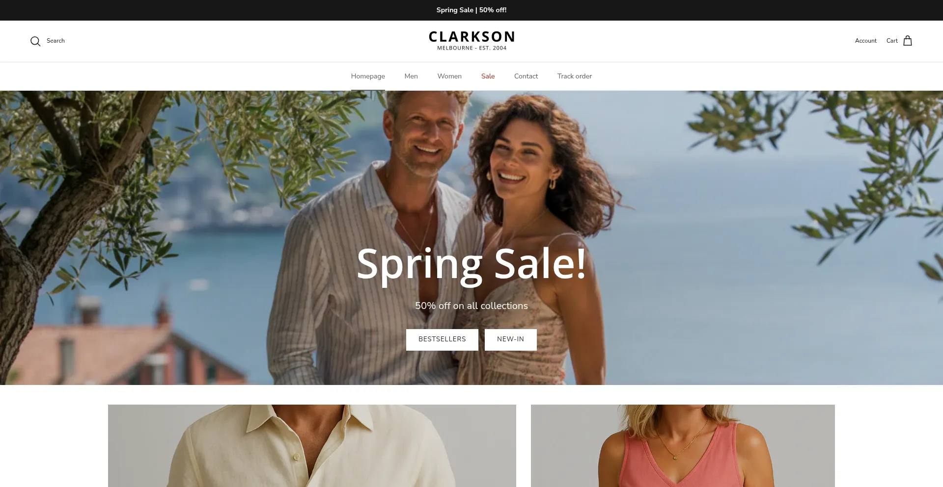 Website screenshot of Clarkson-melbourne.com