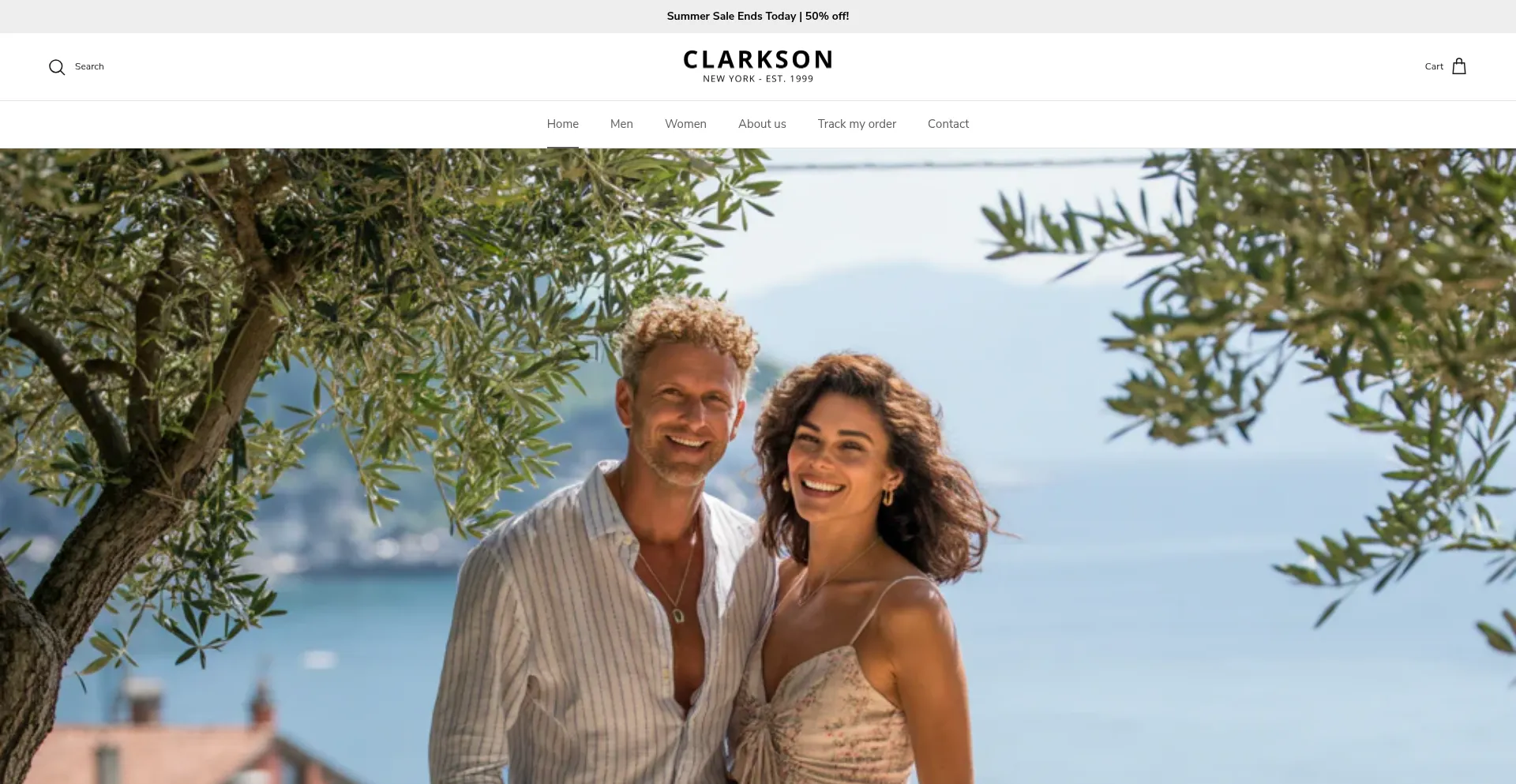 Website screenshot of Clarkson-newyork.com