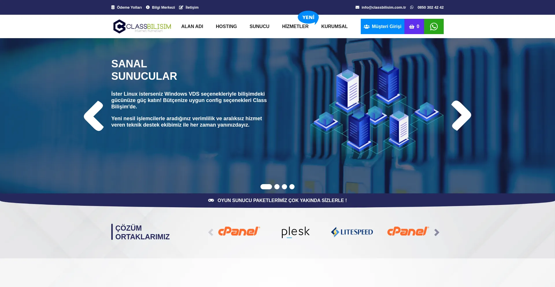 Website screenshot of Classbilisim.com