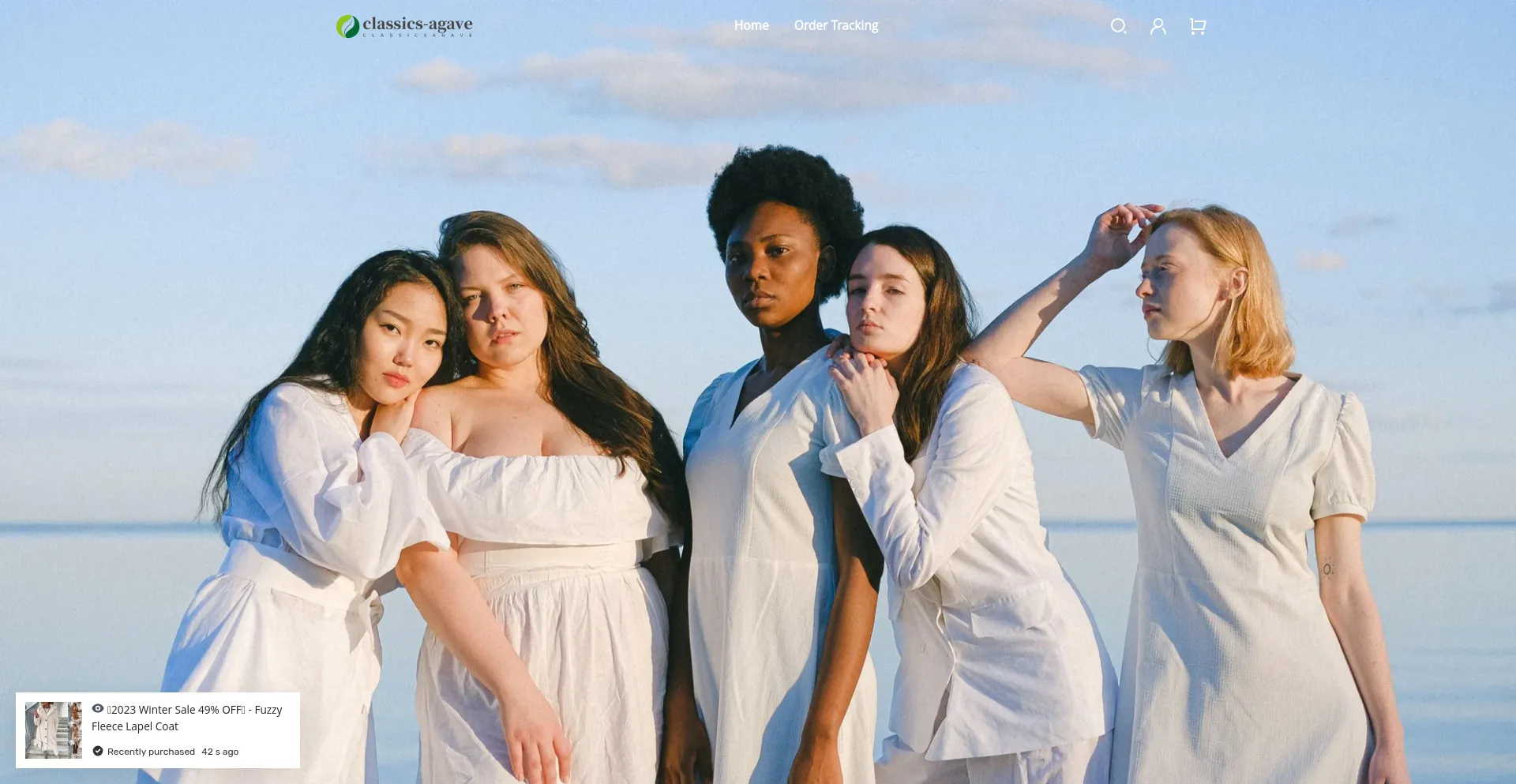 Website screenshot of Classics-agave.com