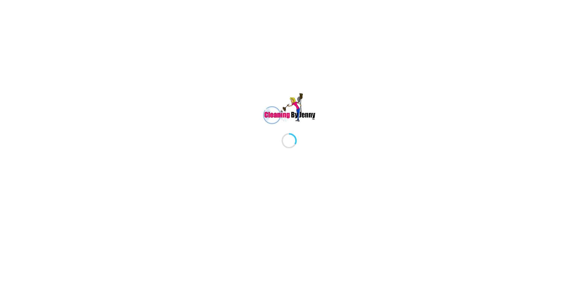 Website screenshot of Cleaningbyjennya.com