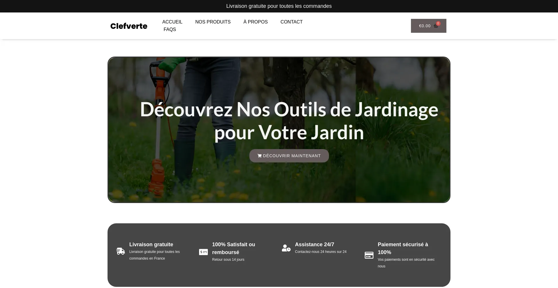 Website screenshot of Clefverte.com