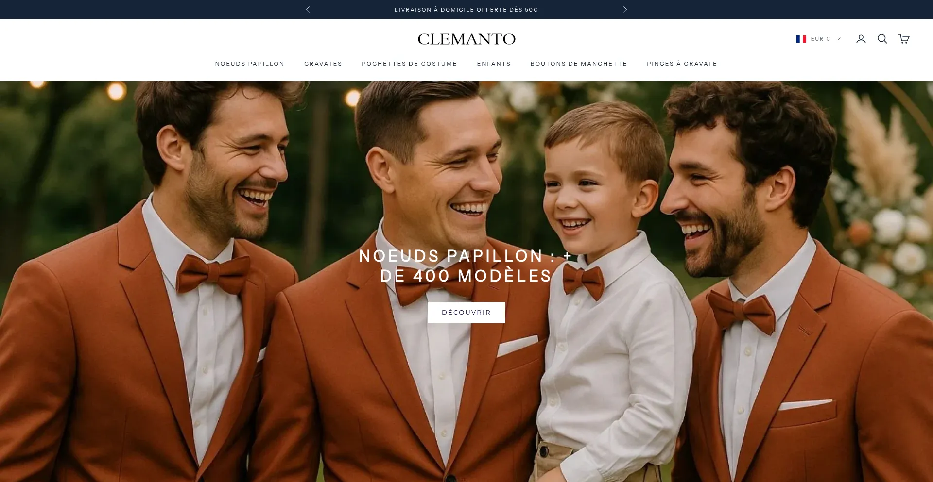 Website screenshot of Clemanto.com