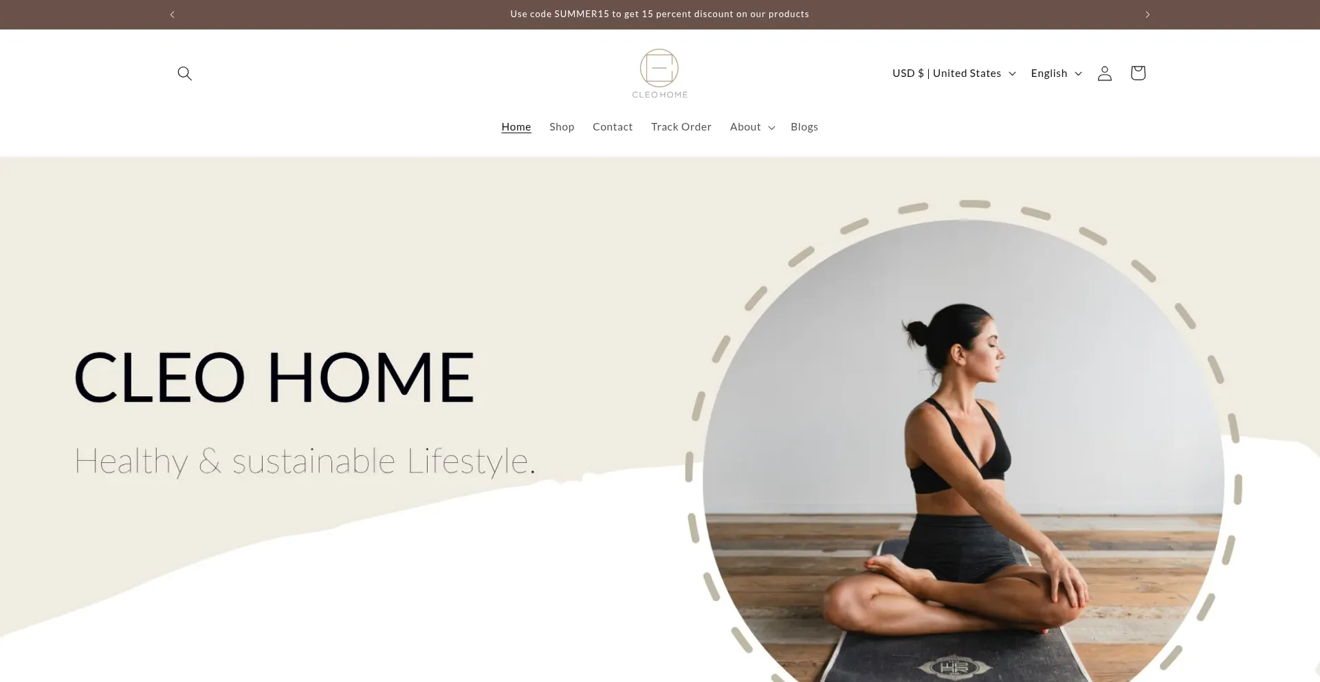 Website screenshot of Cleolifestyle.com
