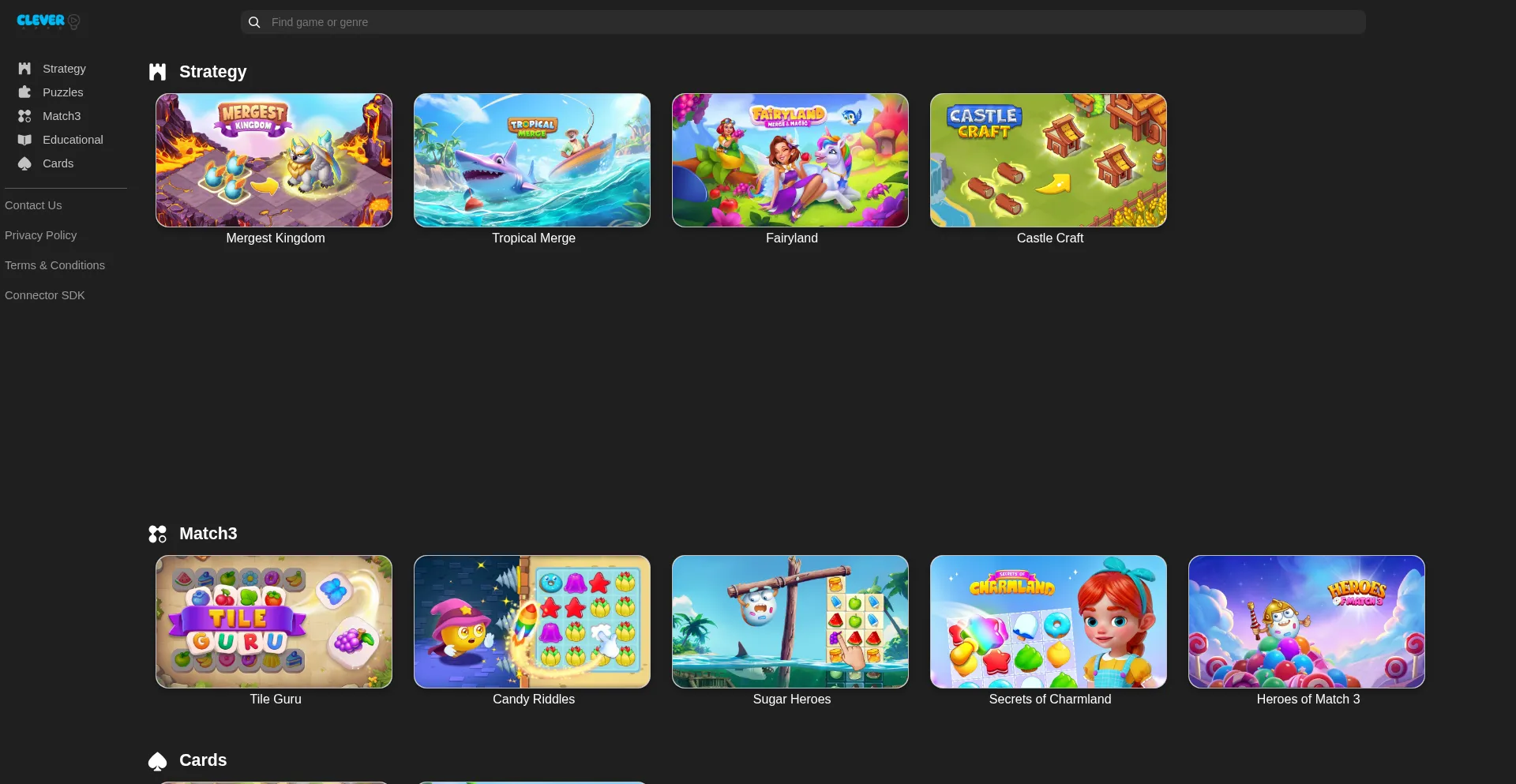 Website screenshot of Cleverappssg.com
