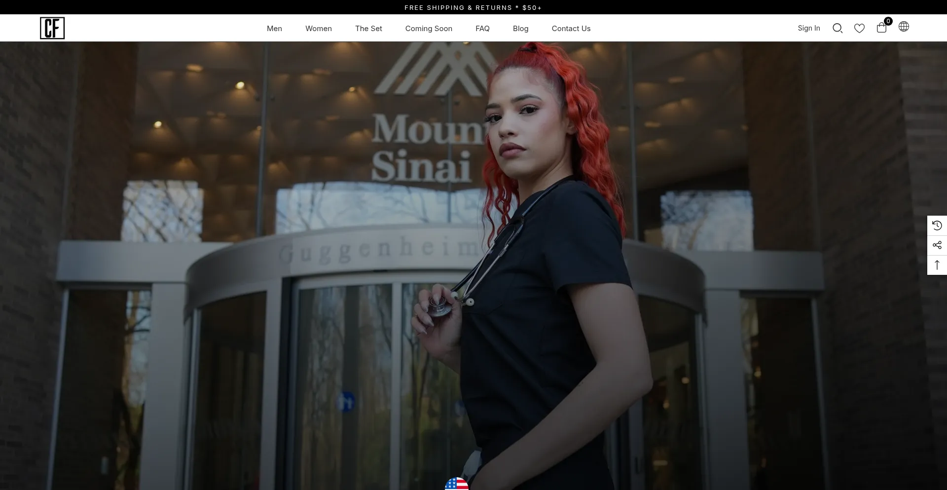 Website screenshot of Clinicalfashionn.com