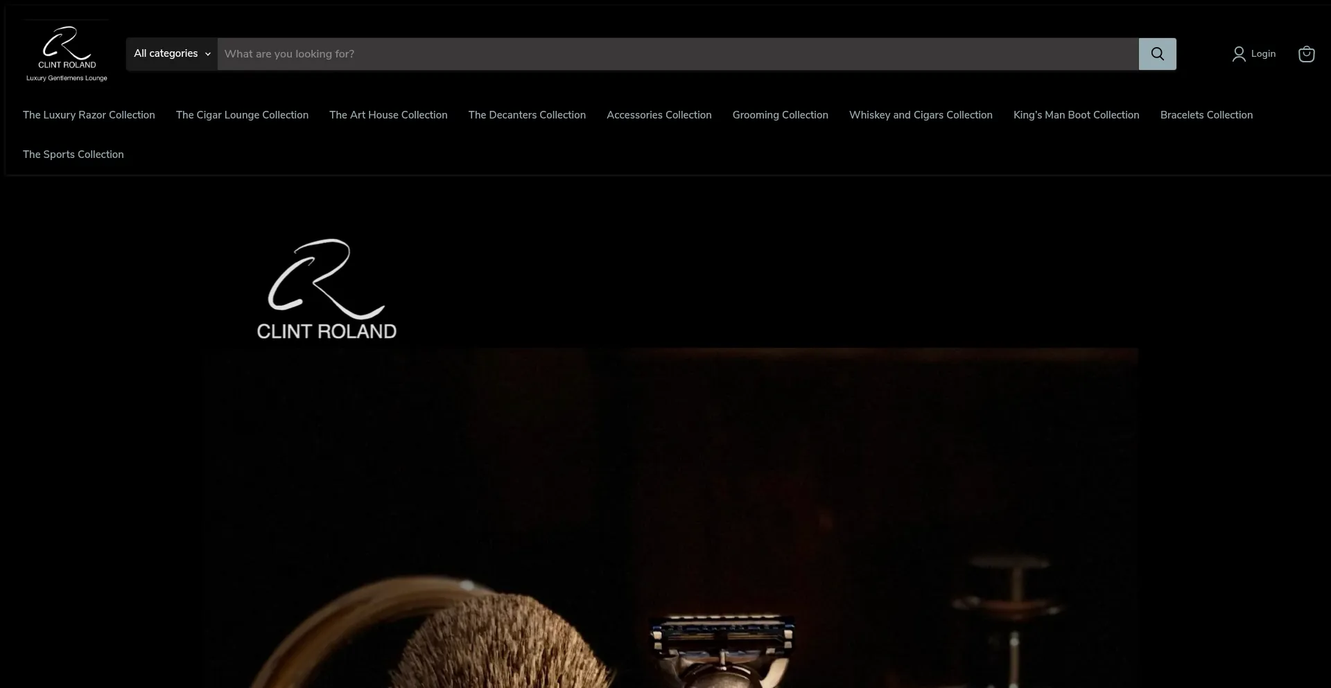 Website screenshot of Clintroland.com
