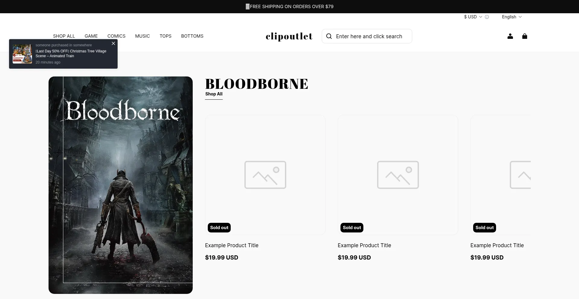 Website screenshot of Clipoutlet.com