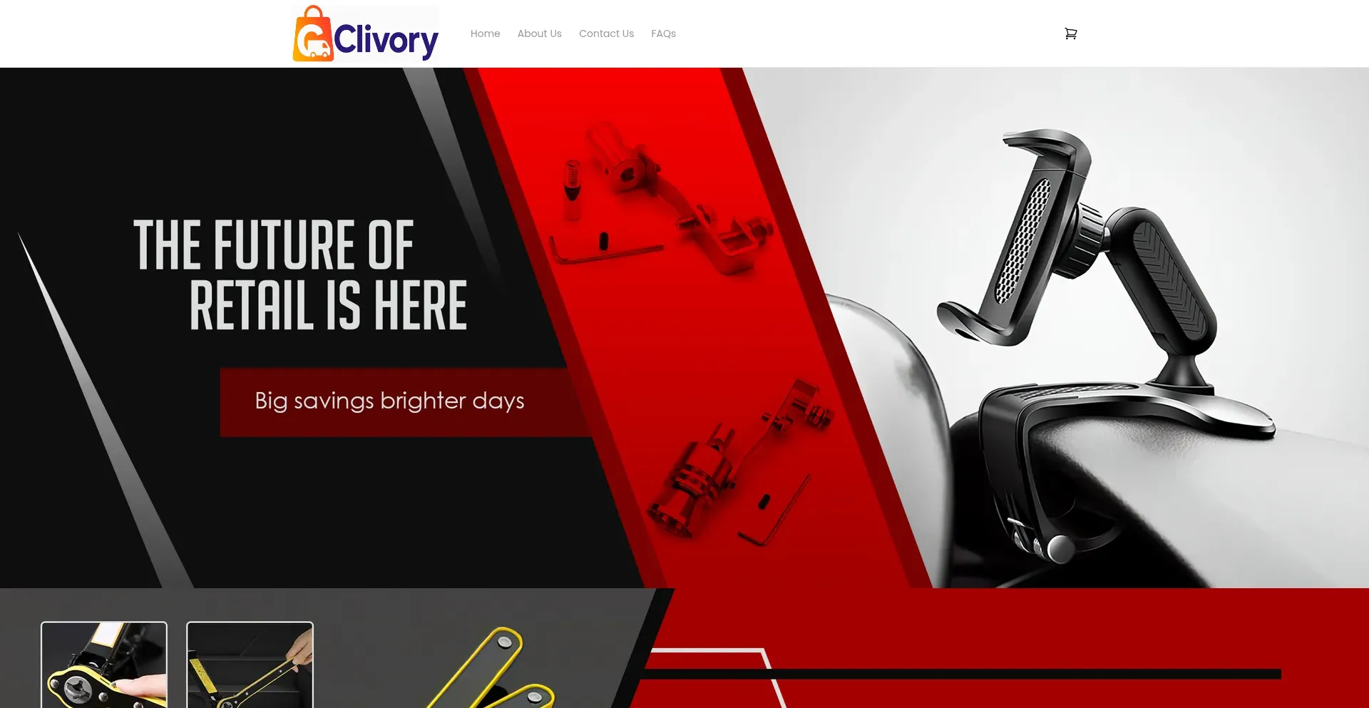 Website screenshot of Clivory.com