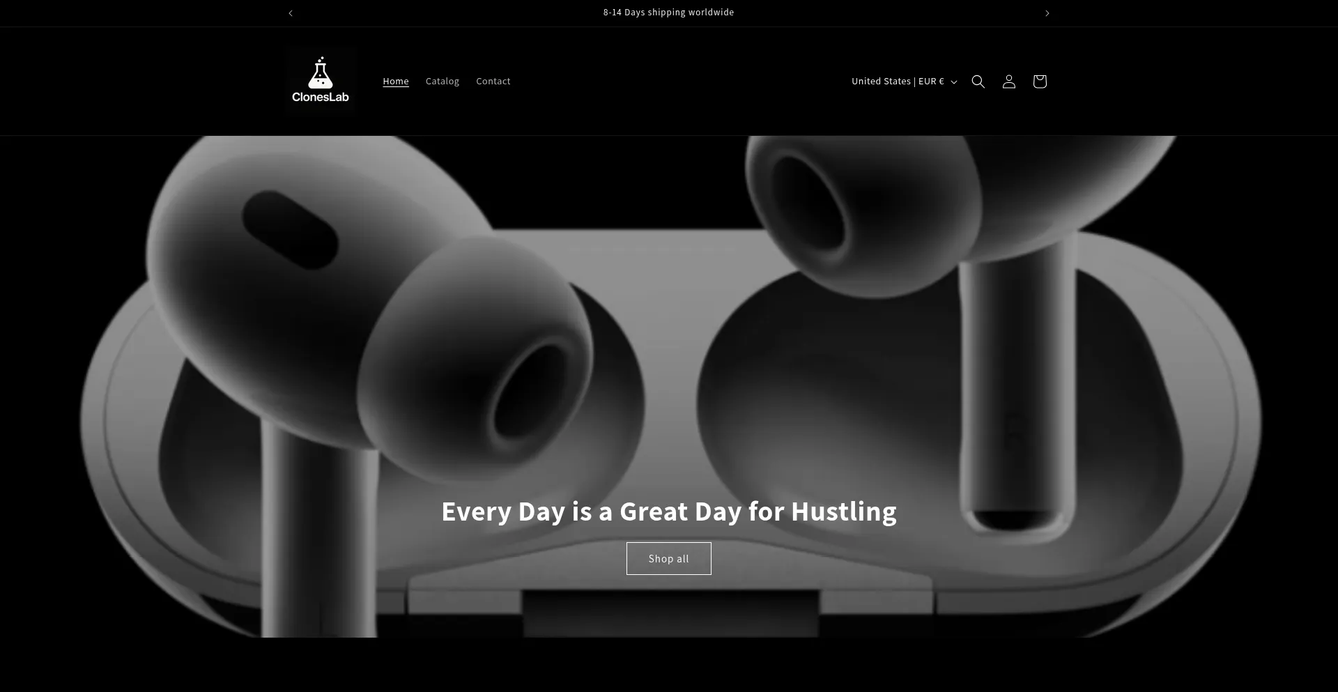 Website screenshot of Clones-lab.com