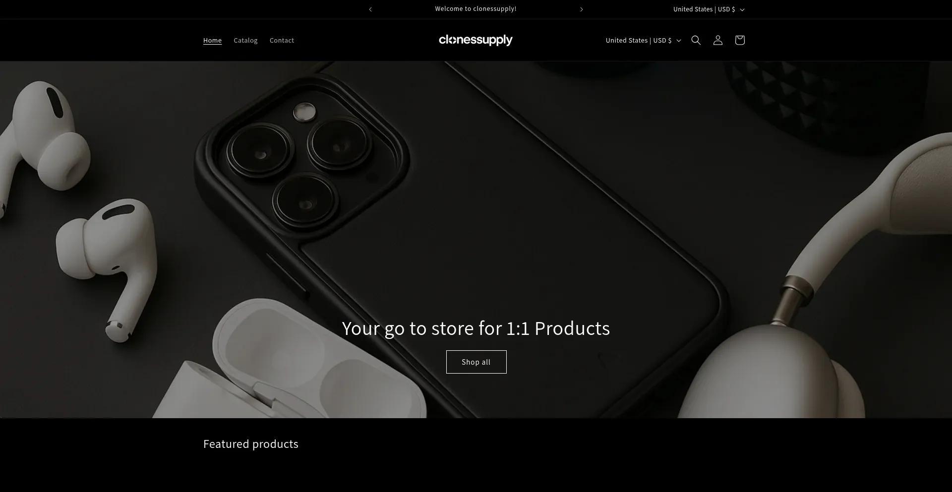 Website screenshot of Clonessupply.org