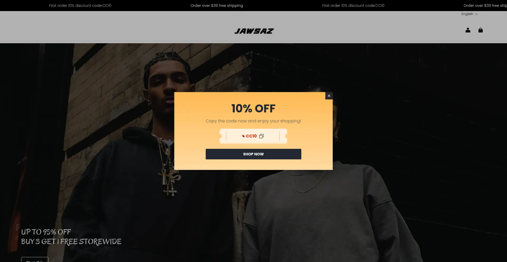 Website screenshot of Closetarr.com