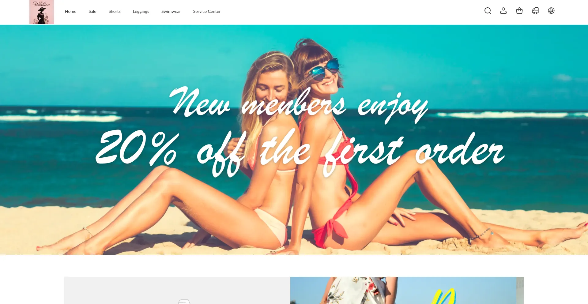 Website screenshot of Clothesshack.com