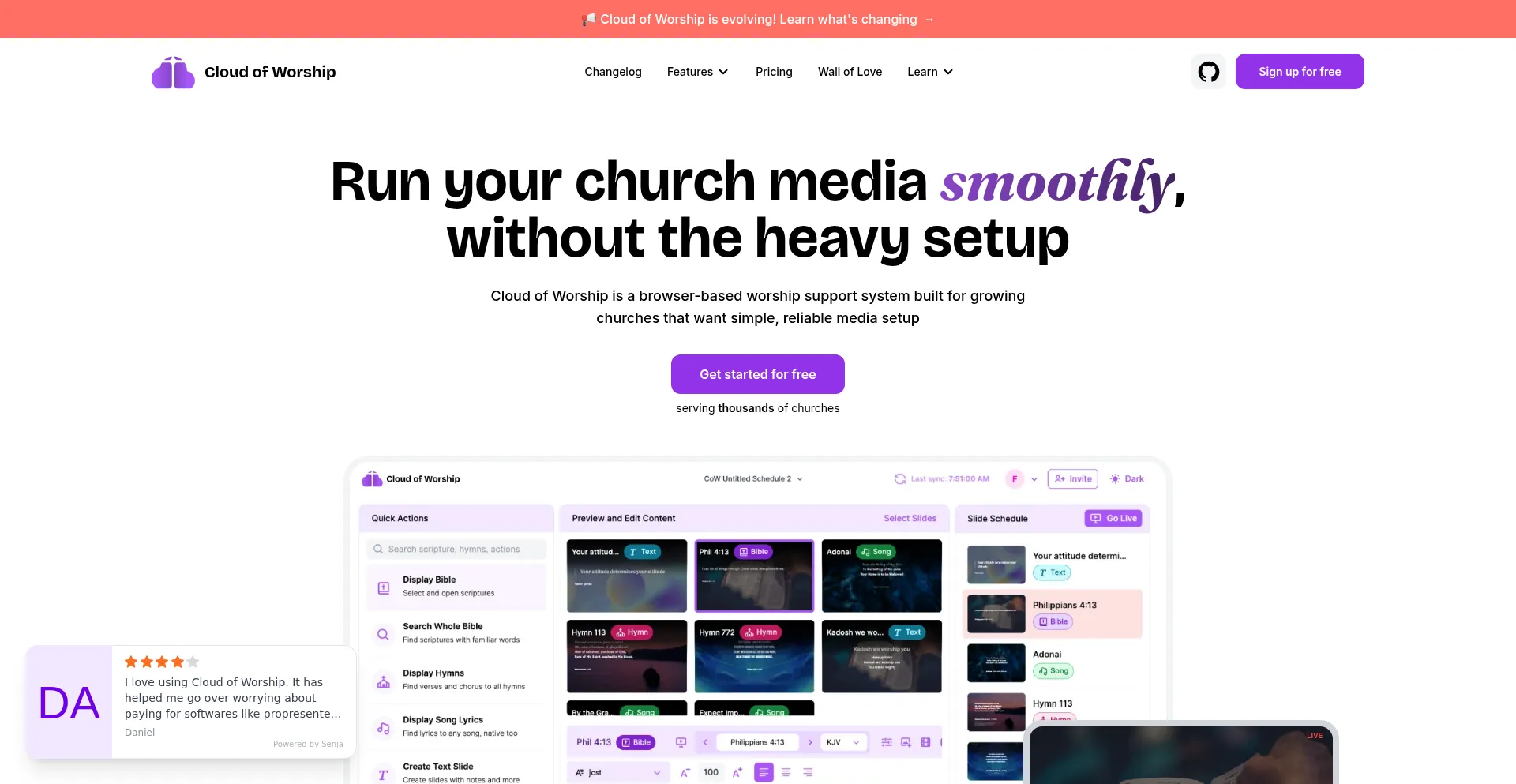 Cloudofworship.com