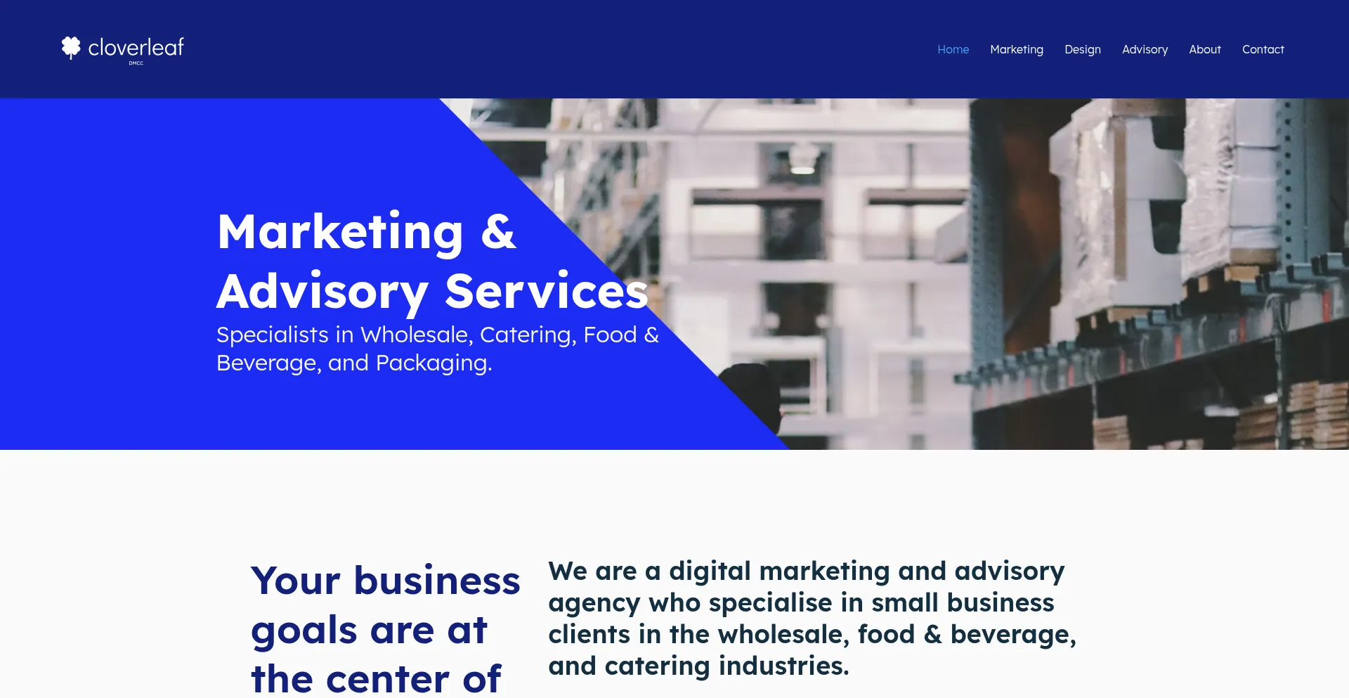 Website screenshot of Cloverdmcc.com