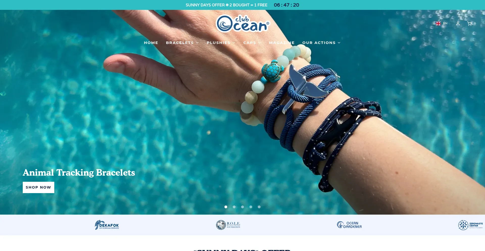 Website screenshot of Club-ocean.com