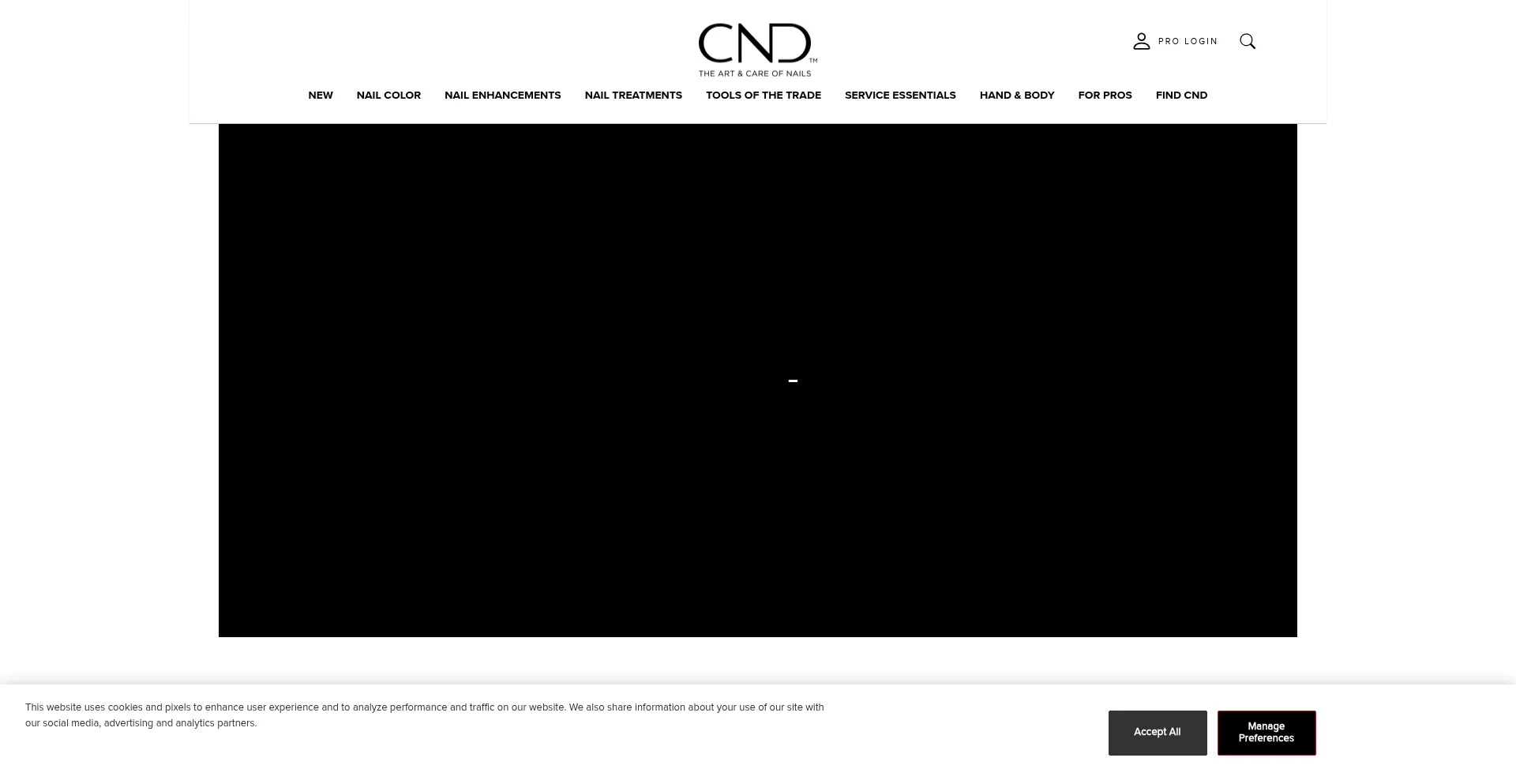 Website screenshot of Cnd.com