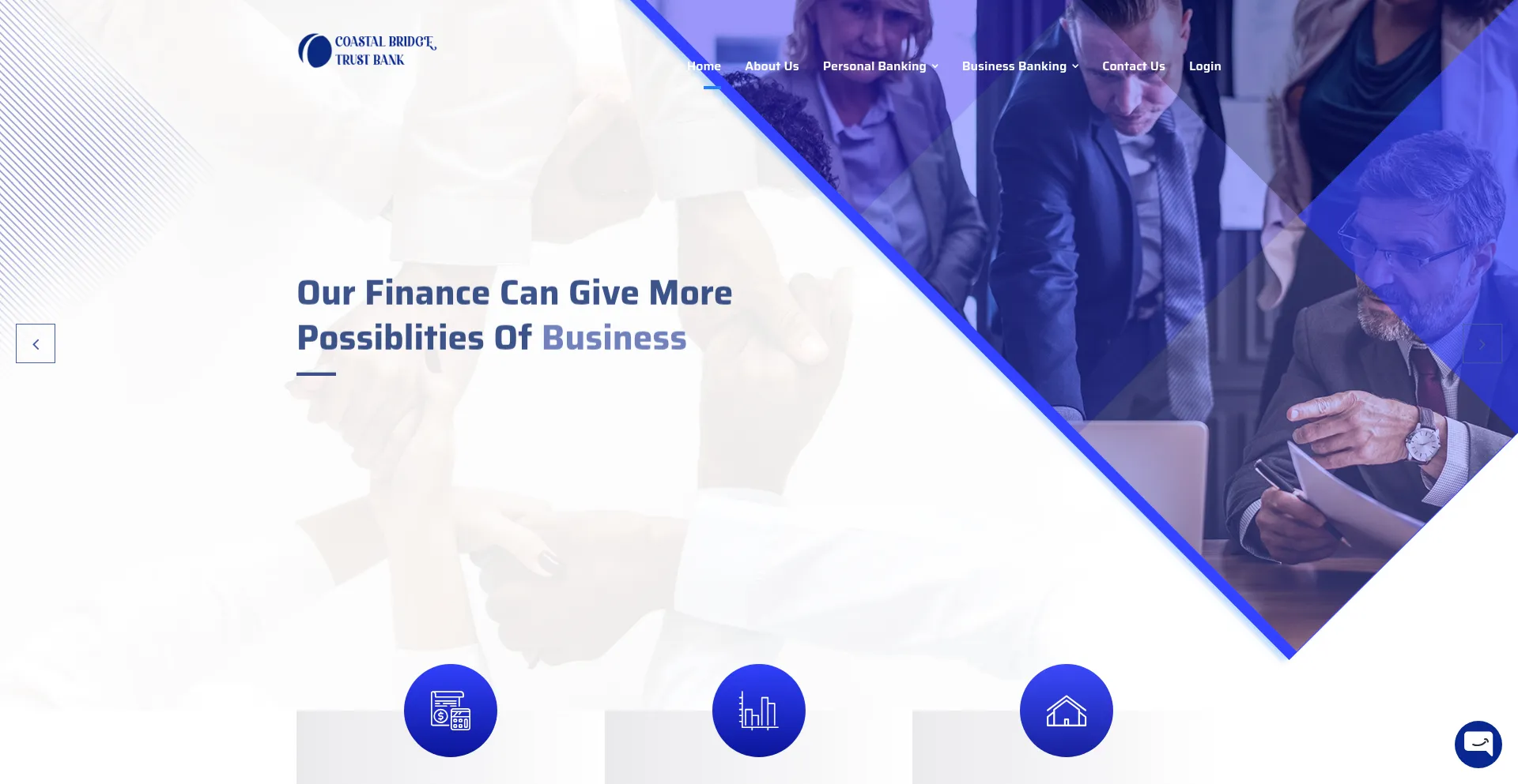 Website screenshot of Coastalbridgetrustbn.com
