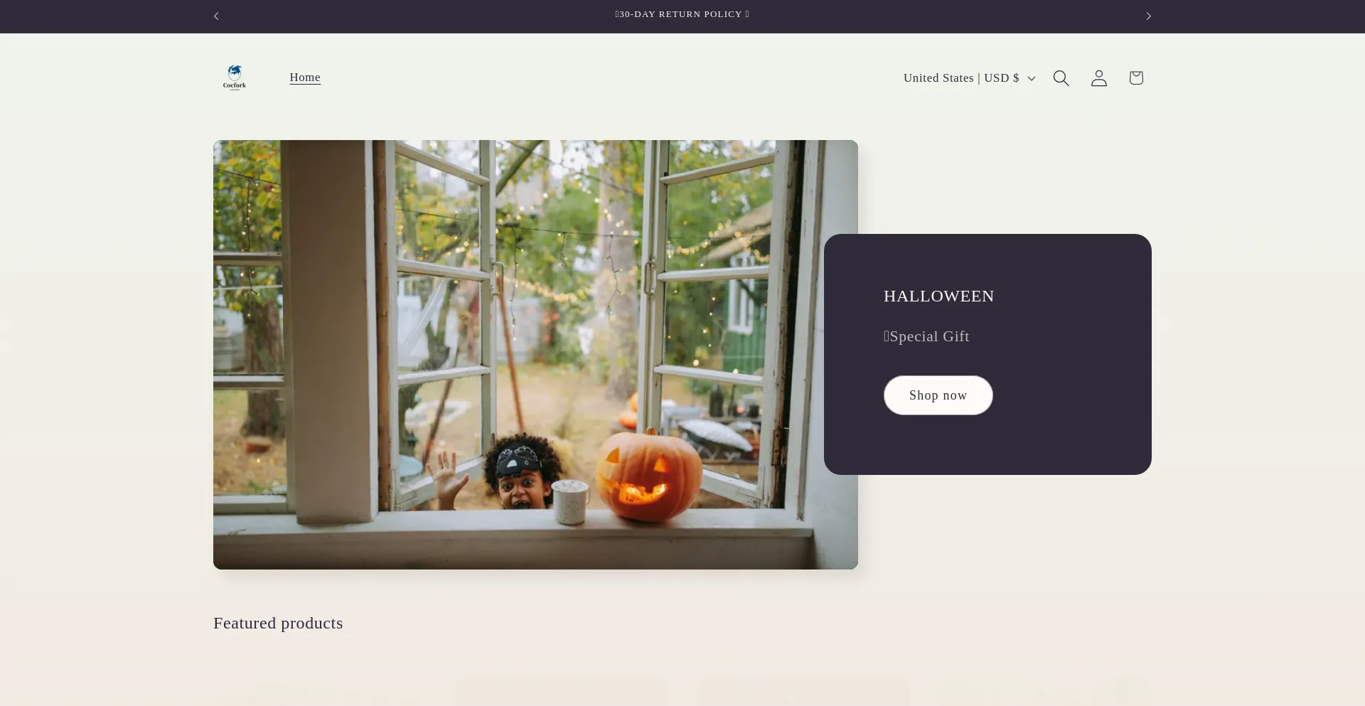 Website screenshot of Cocfork.com