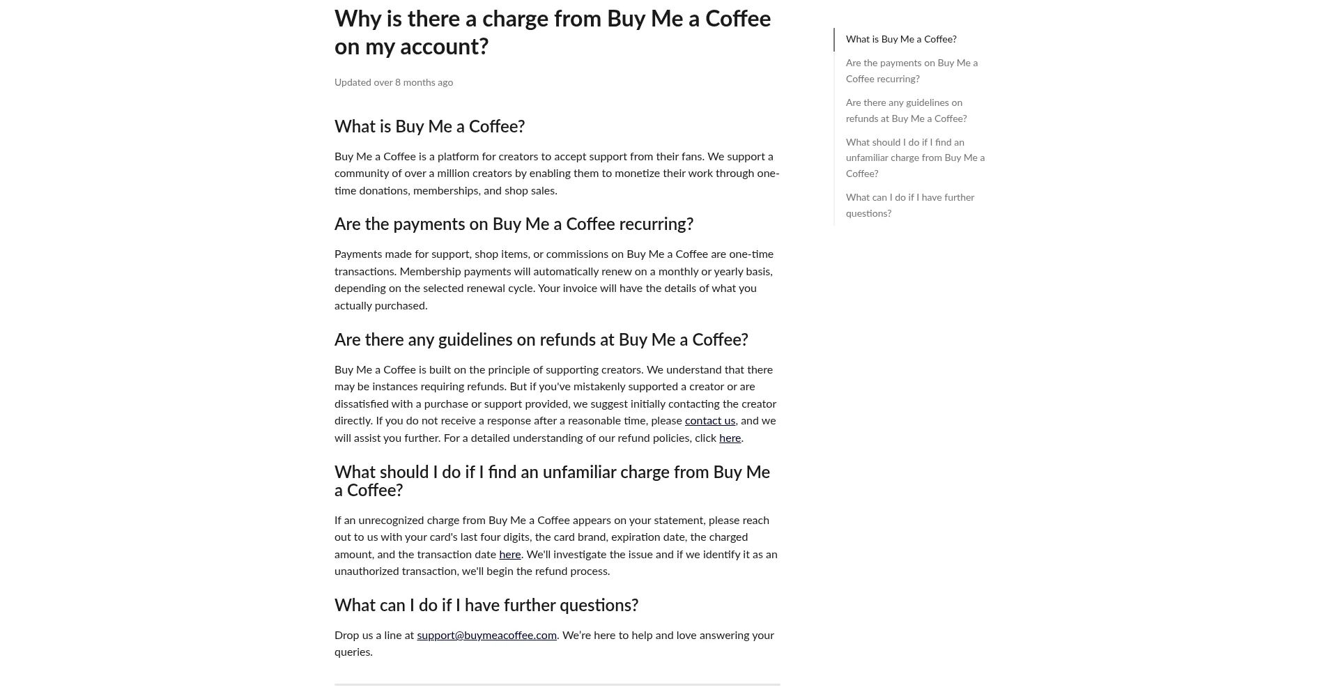 Website screenshot of Coff.ee