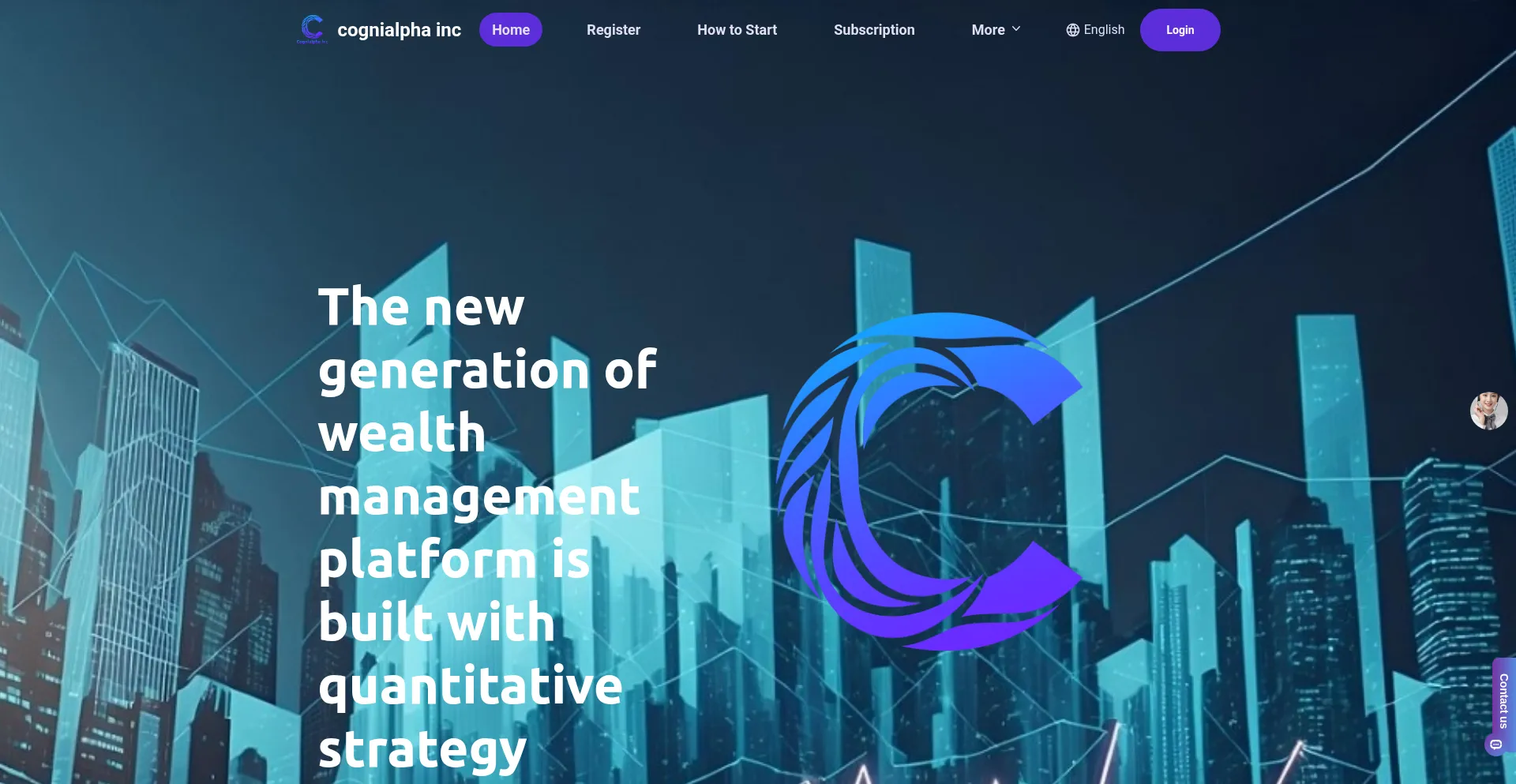 Website screenshot of Cognialpha.top