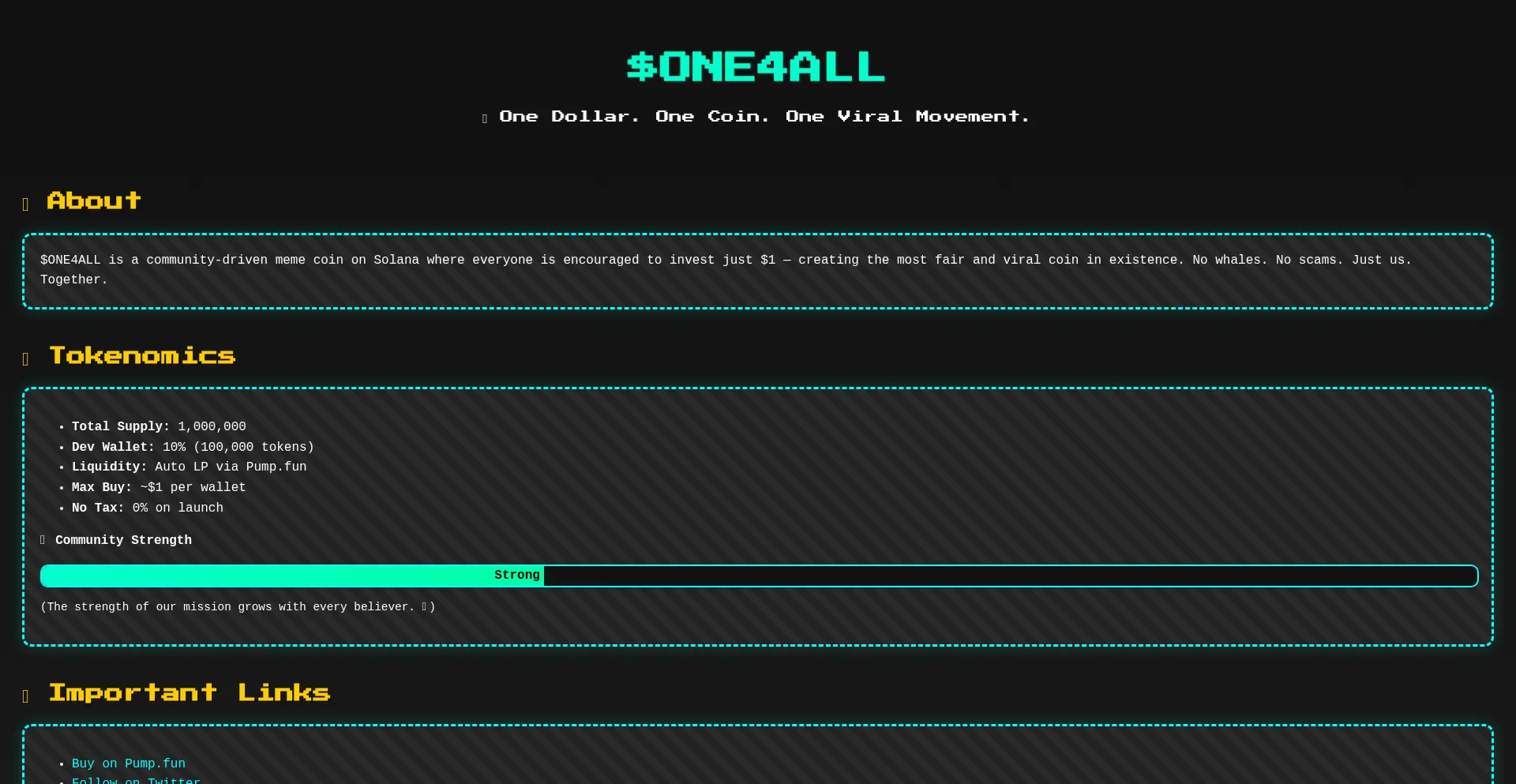Website screenshot of Coinforall.net