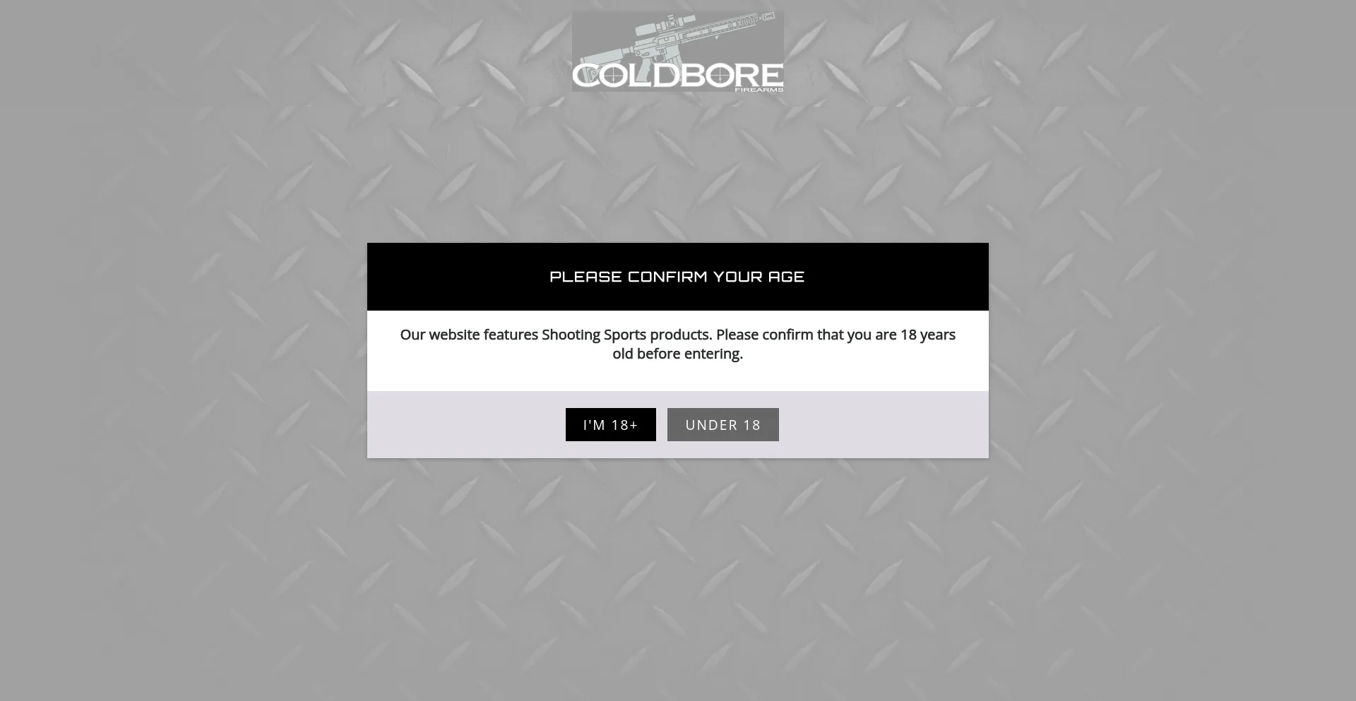 Website screenshot of Coldborefirearms.com