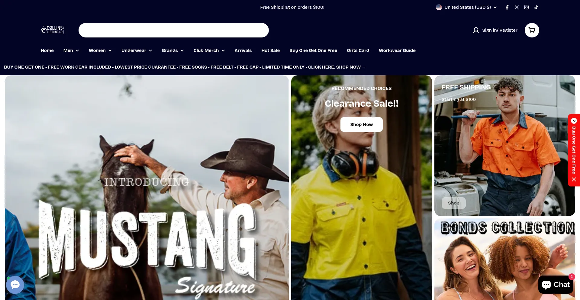 Collinsclothingco.com